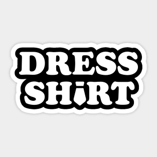 Dress Shirt White Sticker